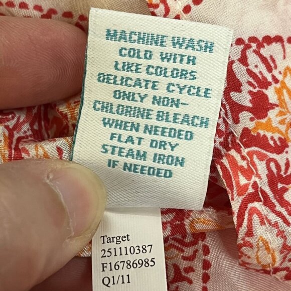 Calypso St. Barth For Target Silk & Eyelet Lace Tunic 3/4 Sleeve Small Resort - Picture 4 of 10